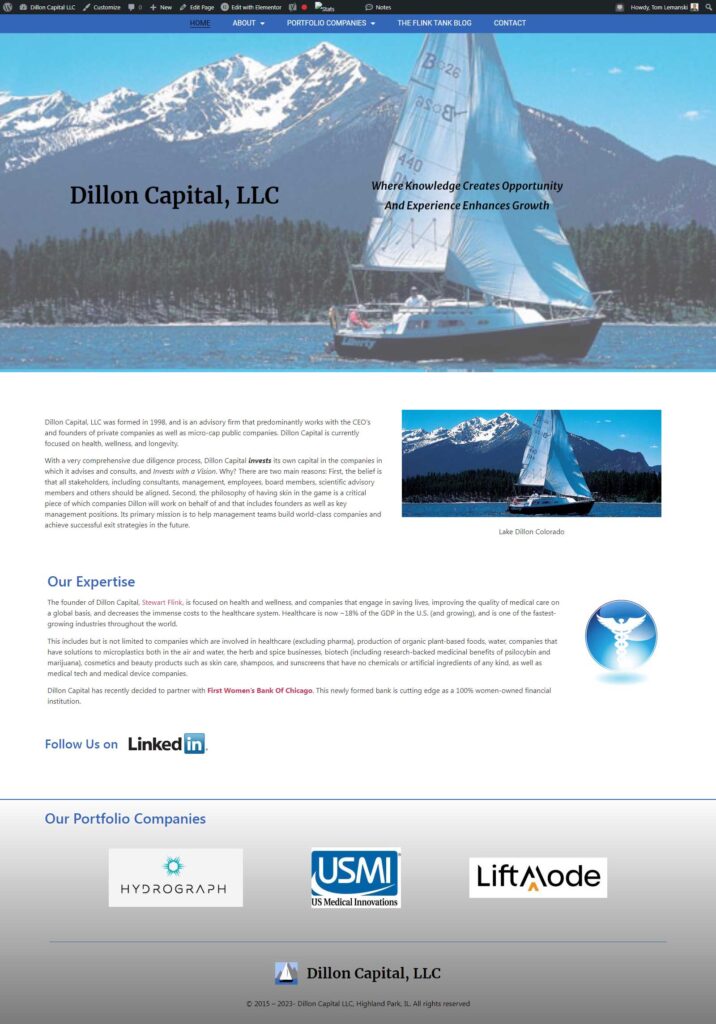 Dillon Capital Screenshot